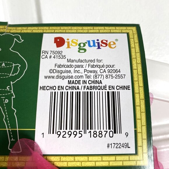 NBCUniversal Girls' Wicked Glinda Upland Oz Dust Deluxe Costume Dress Pink 4-6x - Picture 7 of 11